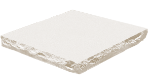 wall cap with split edge detail