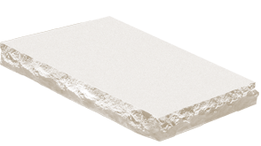 wall cap with split edge detail