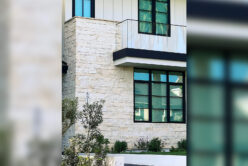 Stella Neo Ledge: Sawn natural stone thin veneer installed on exterior of home.