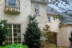 Camilla Recs natural stone thin veneer installed on exterior of home.