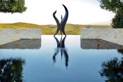 Rhinestone Rubble with Overgrout installed on exterior walls of custom home.