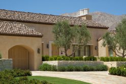 home with cream traditional retaining walls