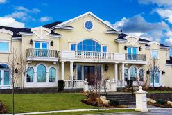 Blanco architectural cut stone installed on exterior of custom built home